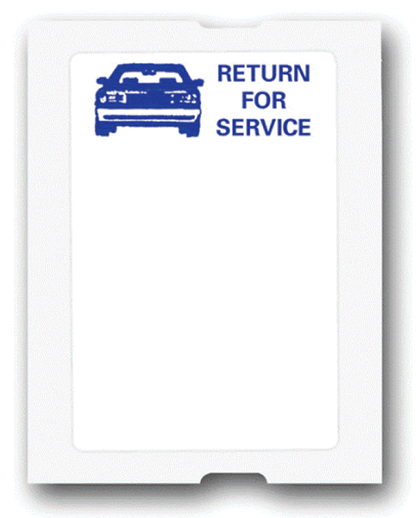 24 Generic Oil Change Service Reminder Stickers High Quality White Static Cling