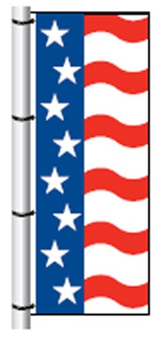 Vertical Drape Flag