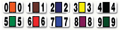 Color Coding Label Numbers