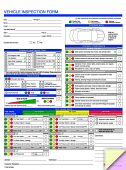 Vehicle Maintenance Checklist Form