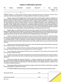 Employee Confidentiality Agreement Form